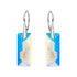 Sidabriniai auskarai "Augošais Kristāls II (Aurora Borealis)" su Swarovski™ kristalais